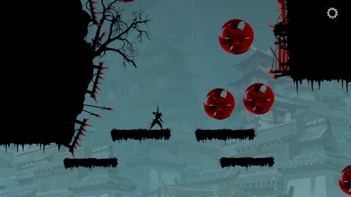Captura de plataformas en Ninja Arashi 2